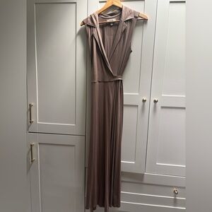 Anthropologie Brown Wrap Dress